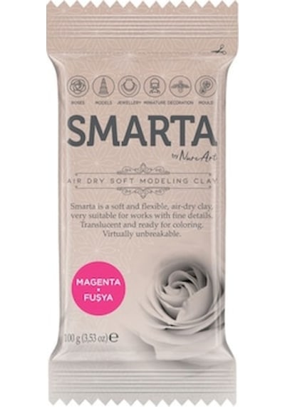 Smarta Havayla Kuruyan Modelleme Hamuru 100 Gr. Fuşya