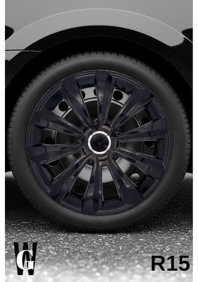 Hyundai Trajet 15 İnç Jant Kapağı 4 Adet Siyah S118