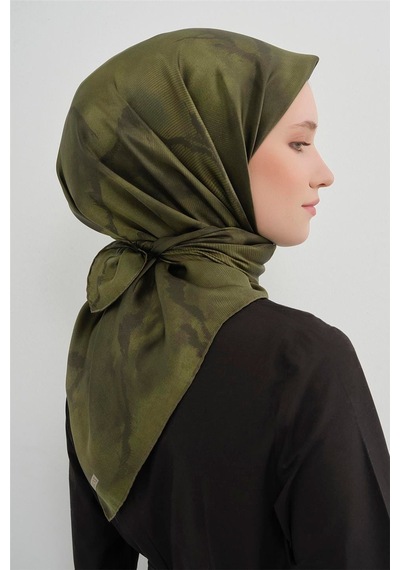 Armine Saf İpek Sura Eşarp-2026 İlkbahar-yaz- 95010d Haki