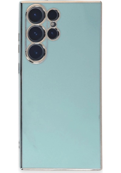 Gld-spt- Newface Samsung Uyumlu Galaxy S23 Ultra Kılıf Volet Silikon - Açık Yeşil