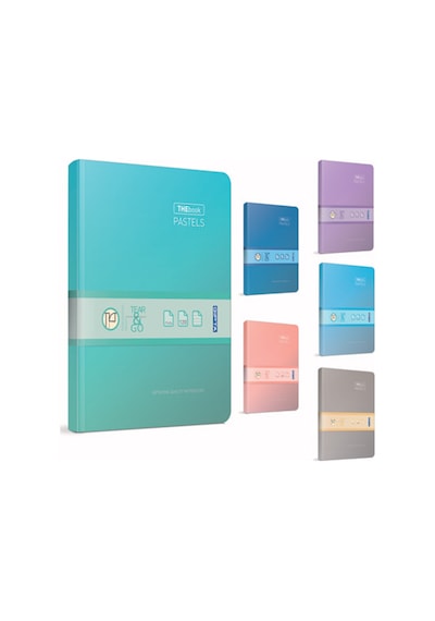 Gıpta Thebook Pastels İp.dkş.sert Kapak Defter 20x28 120 Yp Çiz.3302 Çok Renkli