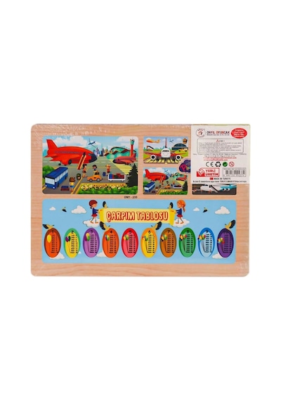 Eğitici Ahşap Puzzle Havaalanı 1 Adet