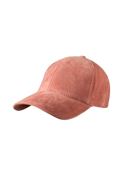Unisex Vegan Süet Şapka Pudra