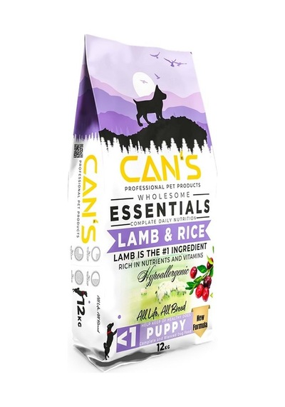 Can S Dog Essentials Kuzulu Pirinçli Hipoalerjenik Yavru Köpek Maması 12 Kg