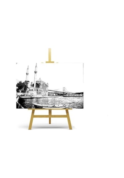 Ahşap Şövale Cilalı Kayın Ağacı Ölçüler 55X60X175 Cm
