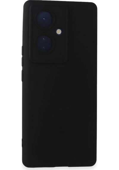 Vivo V29 Lite Uyumlu Kılıf Nano İçi Kadife Silikon - Siyah