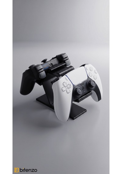 Premium 2 Li Gamepad Standı - Çiftli Oyun Konsolu Kol Tutucu Masaüstü Organizer