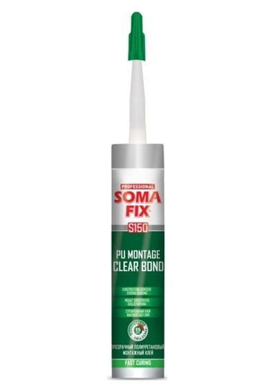 300Ml Somafıx Şeffaf Pu Montaj Şok Bond Yapıştırıcı Dolap Toplama