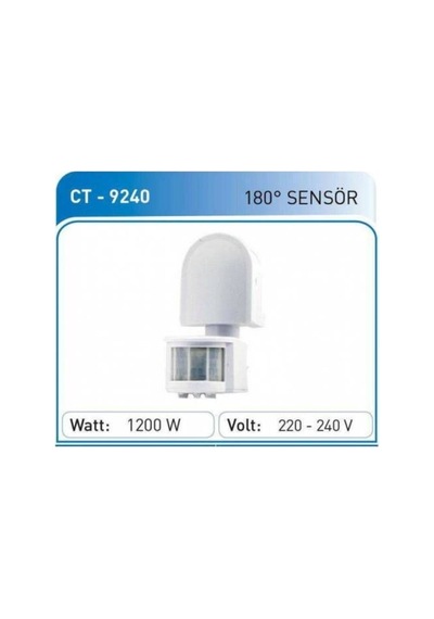 180 Derece Hareket Algılayıcı Radar Sensör Ct-9240