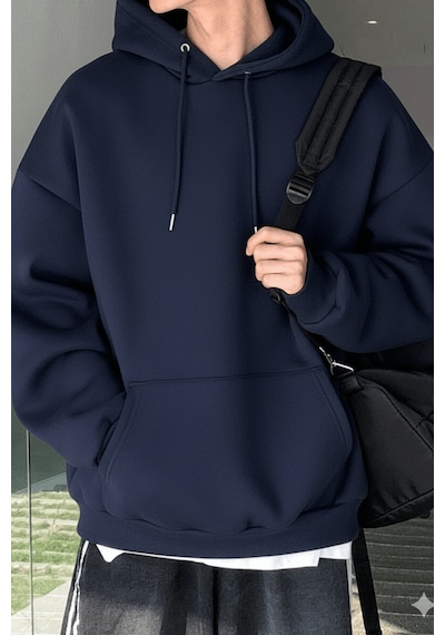 Genius Store Erkek Sweatshirt Kanguru Cepli İçi Polarlı 3 İplik Kapüşonlu Oversize Sweatshirt Kanguru-sweatshırt Lacivert Genius Store Erkek Sweatshirt Kanguru Cepli İçi Polarlı 3 İplik Kapüşonlu Oversize Sweatshirt Kanguru-sweatshırt Lacivert
