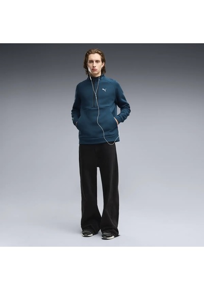 Puma Pumatech Half Zip Mavi Erkek Sweatshirt