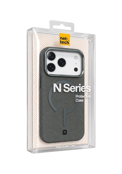 Nettech Apple İphone 17 Pro Max Uyumlu Nt-n125 Magsafe Arka Koruma Kılıf - Gri