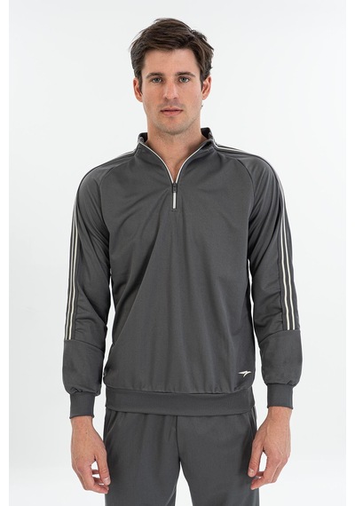 Maraton Comfort Erkek Dik Yaka Antrasit- Sweatshirt Antrasit-