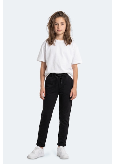 Slazenger Polly Unisex Çocuk Siyah Eşofman Altı