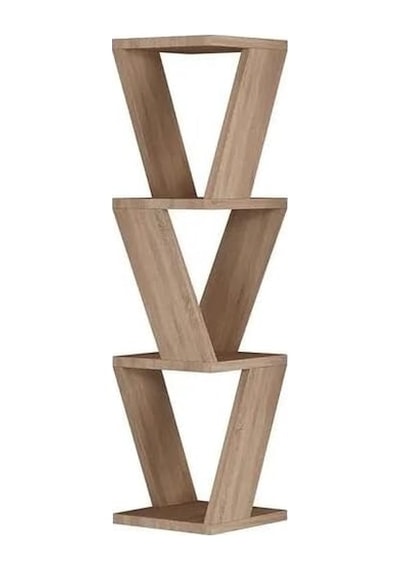 Köşe Duvar Rafı/kitaplık Atlantik Çam 22x22x85 Modern Minimalist Köşe Duvar Rafı Genel