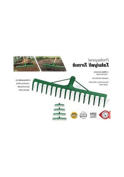Metal Bahçe Tırmığı, 12 Diş İle Etkili Toprak Ve Çim Bakımı İçin