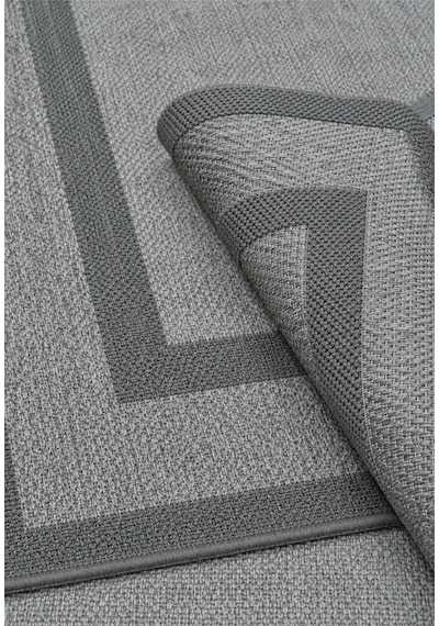 Modern Sisal 8001 Antrasit Leke Tutmayan Kaymaz Taban Salon Mutfak Koridor Balkon Halısı