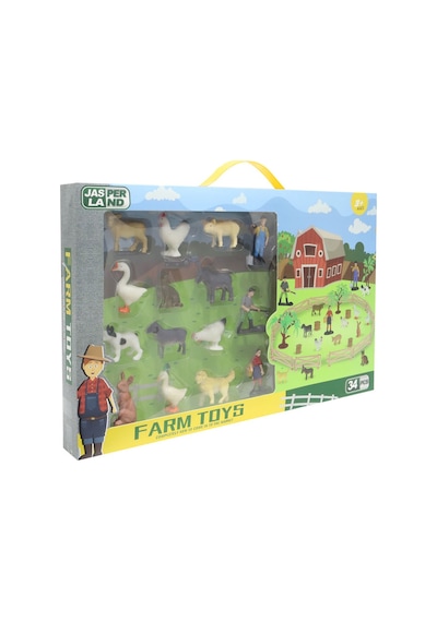 Farm Toys 34 Parça Çiftlik Hayvanları Seti