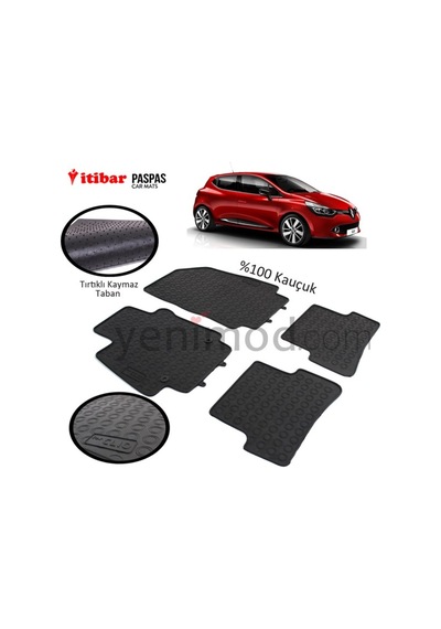 Renault Clio 4 Kauçuk Paspas 186696294