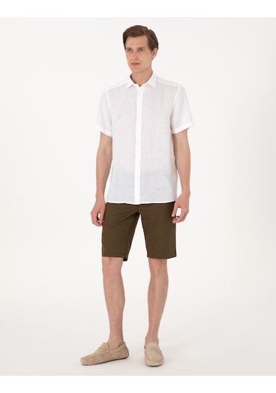 Pierre Cardin Erkek Beyaz Gömlek Kısa Kollu 50305680-vr013 Beyaz