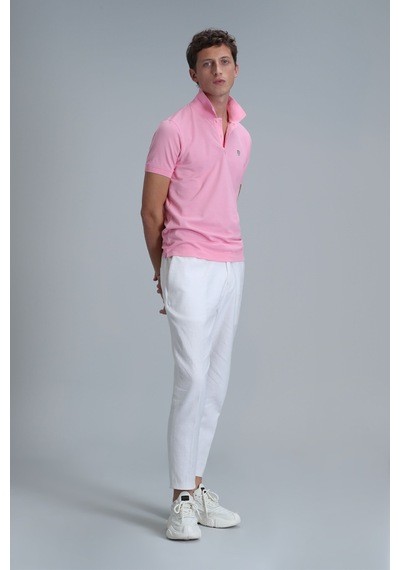 Lufian Laon Smart Erkek Polo Tişört Slim Fit Pembe Pembe 111040164100800 Pembe