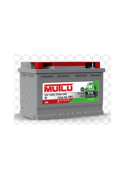 12V 72 Amper 720AEN  EFB Start Stop Akü Üretim Ekim 2022