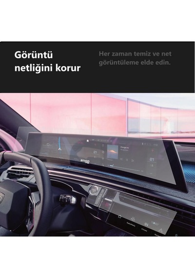 Peugeot 3008 Gt Mat Ekran Koruyucu 21 İnç İ-cockpit Ve Klima ' Sadece Ekran Koruyucu