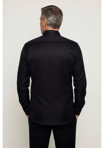 Yxc Trend Maker Slim Fit Uzun Kollu Kolay Ütü Teri Emen Nefes Alan Doku Kravatlık Dört Mevsim Erkek Gömlek Siyah Yxc Trend Maker Slim Fit Uzun Kollu Kolay Ütü Teri Emen Nefes Alan Doku Kravatlık Dört Mevsim Erkek Gömlek Siyah
