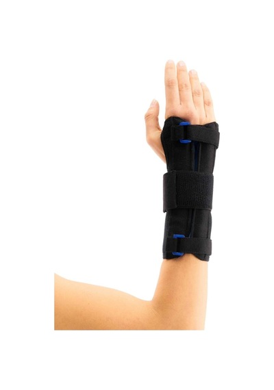 Statik El Bilek Splinti Dorsal Destekli Bedensiz Neopren Kumaş Sağ Siyah