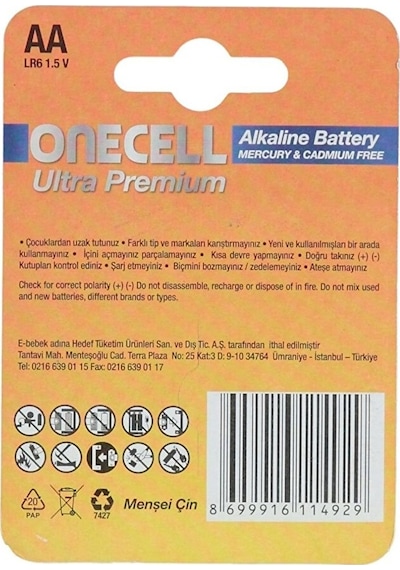 Ultra Premium Alkalin Aa Boy Pil 4lü 3 Adet