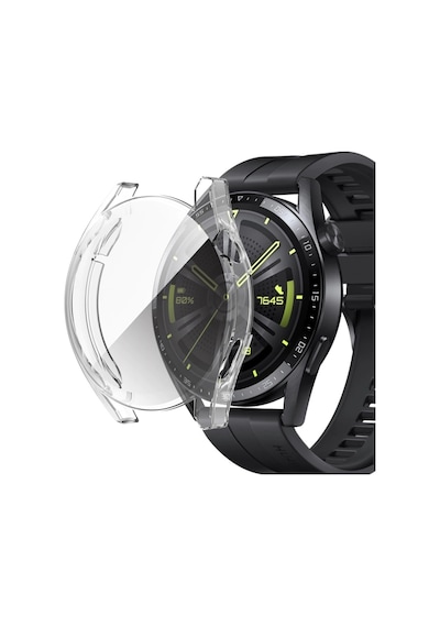 Huawei Gt 3 - 42Mm 360 Tam Koruma Silikon Kılıf (542847935)-Şeffaf
