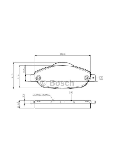 BOSCH 986495266 Fren Balatası Ön 308 07- 3008 09-