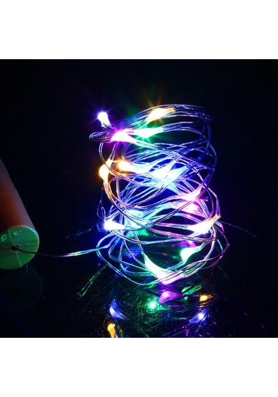 3 Metre Renkli Pilli Led Işık Renkli Led Işık Renkli Yılbaşı Ağacı Işığı Renkli Noel Işığı Christmas Led Light Parlak Peri Led Işık