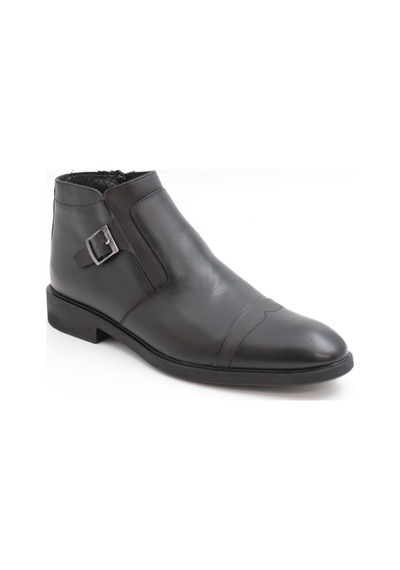 Nesilshoes Nesil Shoes Thrtrk 2301-2 Siyah Hakiki Deri Kauçuk Taban Erkek Bot