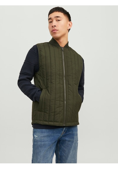 Jack & Jones Erkek Suya Dayanaklı Kapitone Yelek - City - 12237730 Rosin