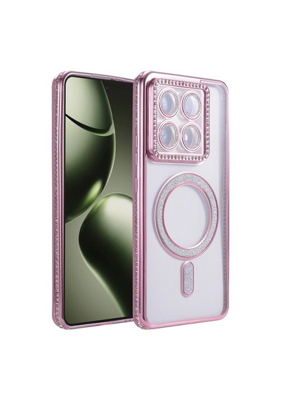 Xiaomi Mi 14t Pro Joke Simli Magneticsafe Kılıf - Pembe Renkli