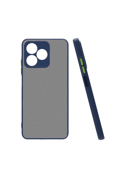 Zore Realme C53 Kılıf Omsy Hux Kapak - Lacivert