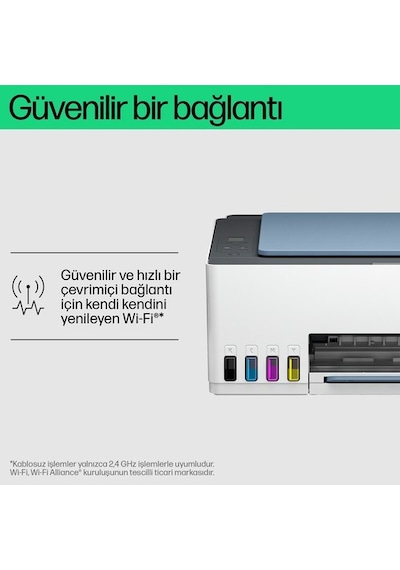 Hp 1f3y4a 585 Smart Tank - Wıreless All-ın-one Renkli Mürekkep Püskürtmeli Tanklı Yazıcı 12ppm