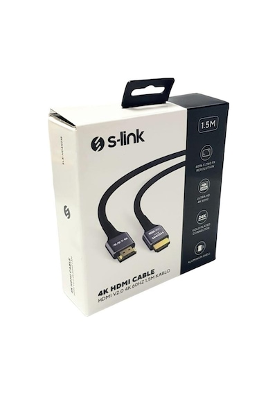 S-link 4K 1.5mt HDMI Kablo V2.0 60HZ SLX-HD4K015