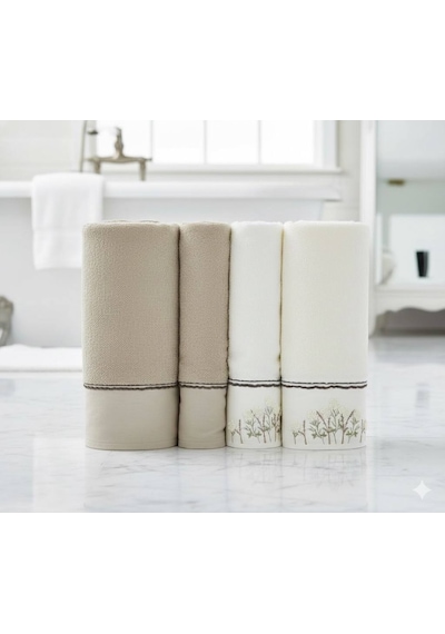 Özdilek Dıtsy Garden Krem Bej-bej Best Set Hamam Takımı