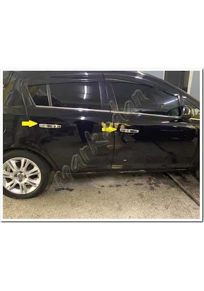 Opel Corsa D Krom Kapı Kolu 2006-2015 4 Kapı Paslanmaz  Çelik