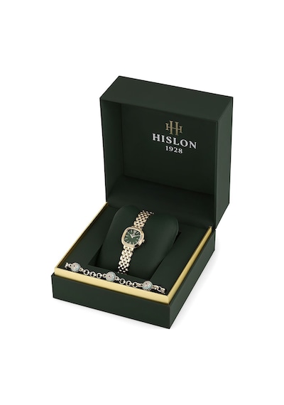 Hislon Classic Queen Collection Ql220g-15sgs Bileklik Set Kadın Kol Saati Sarı