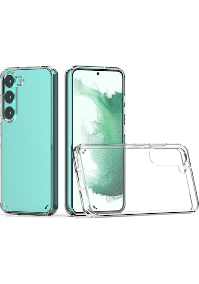 Galaxy S23 Plus Kılıf Zore Coss Şeffaf Sert Silikon Kılıf