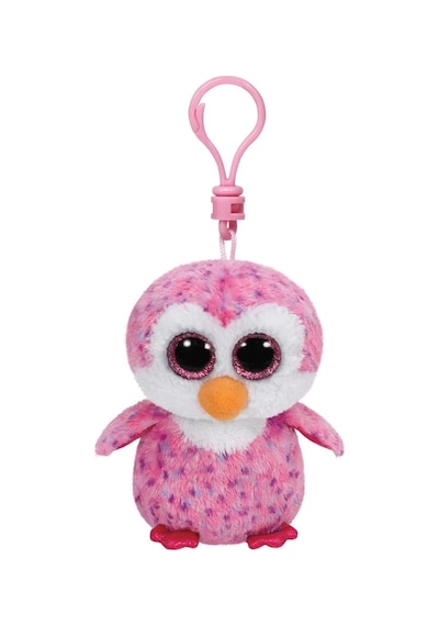 Boo S Glider Penguen Peluş Anahtarlık Pembe