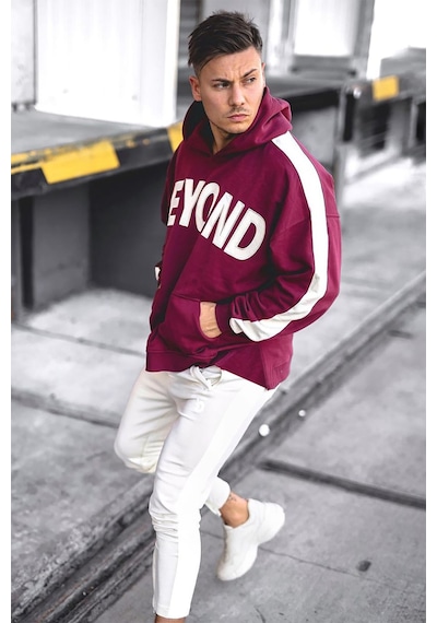 Madmext Madmext Bordo Kapüşonlu Sweatshirt 5327-bordo Bordo