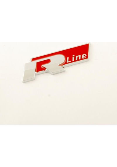 Volkswagen R-Line Bagaj Logo 3D Arma Metal Kırmızı