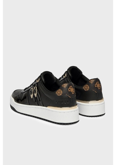 Guess Maggnet Logolu Sneaker Ayakkabı Flfmagele12 Kadın Ayakkabı Flfmag Ele12 Black Siyah