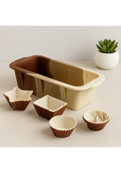 Silikon 13 Parça Muffin Ve Baton Kek Kalıp Seti 11.5x25 Cm Diğer
