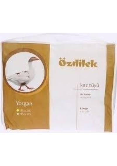 ÖZDİLEK KAZ TÜYÜ YORGAN TEK KİŞİLİK   (155*215 )