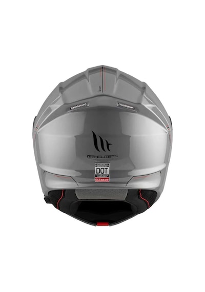 Mt Genesis SV Solid A12 Parlak Çene Açılır Kask Gri